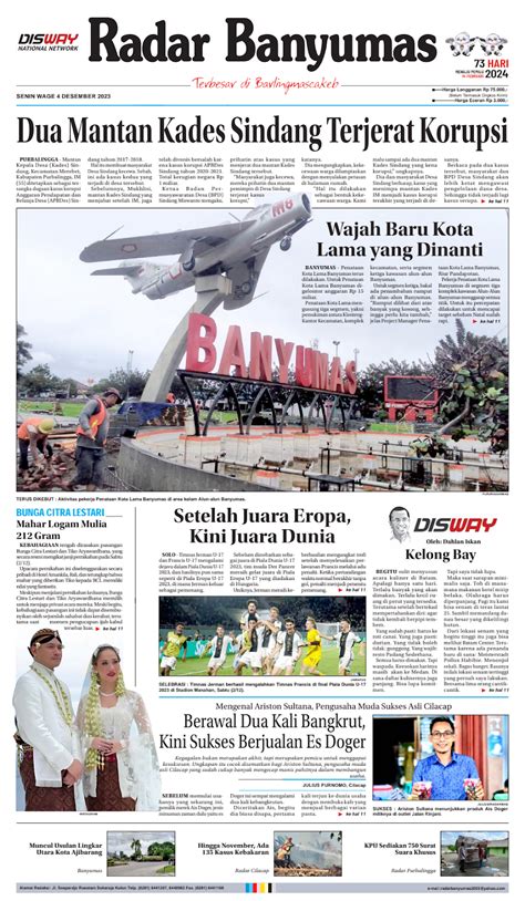 E Paper Senin Wage Desember Radar Banyumas Digital Edition