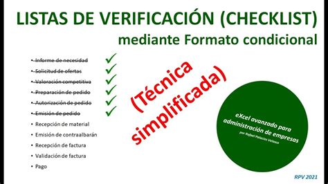 Como Hacer Una Lista De Verificaci N Checklist Simplificada En Excel