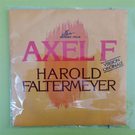 Harold Faltermeyer Axel F Beverly Hills Cop Vinyl Rpm