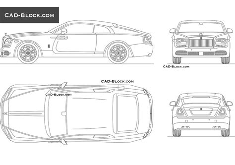 Rolls-Royce Wraith CAD Drawing