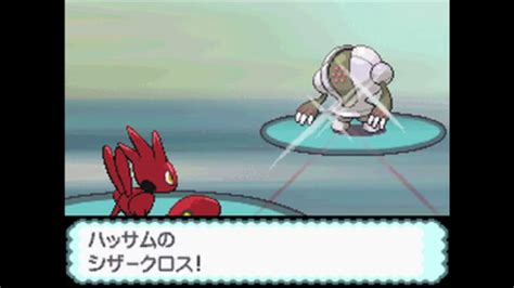 【ポケモンhgss】バトルファクトリー 金ネジキ戦lv50（スターミー・マニューラ・ハッサム6v Vs ホエルオー・ガルーラ・レジス