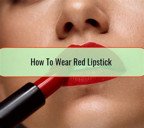 How To Wear Red Lipstick • Fashion Blog