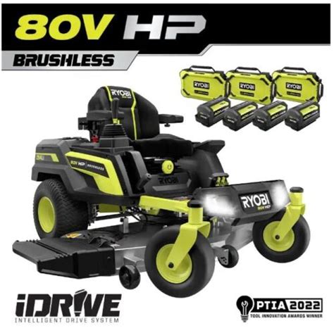 Buy Ryobi V Hp Brushless Inch Battery Electric Cordless Zero Turn