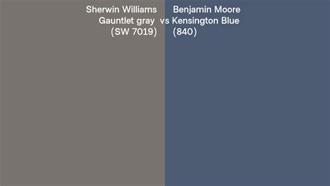 Sherwin Williams Gauntlet Gray Sw Vs Benjamin Moore Kensington