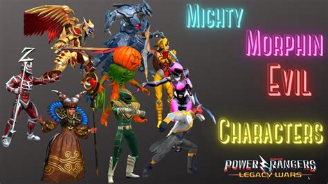 Mighty Morphin Evil Characters Matches Power Rangers Legacy Wars Youtube