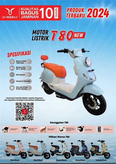 Jual Sepeda Motor Listrik Uwinfly T T New Moped Electrice Bike