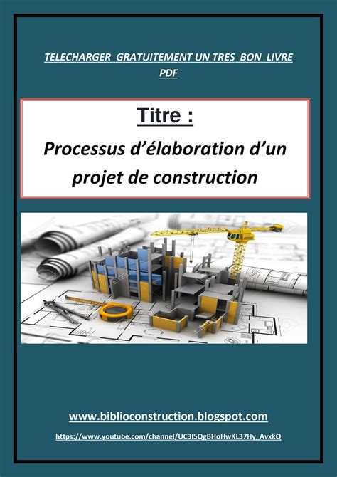 Télécharger Gratuitement Livre Processus Délaboration Dun Projet De Construction Livres