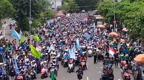 Simak Rekayasa Lalu Lintas Selama Demo Buruh Di Surabaya