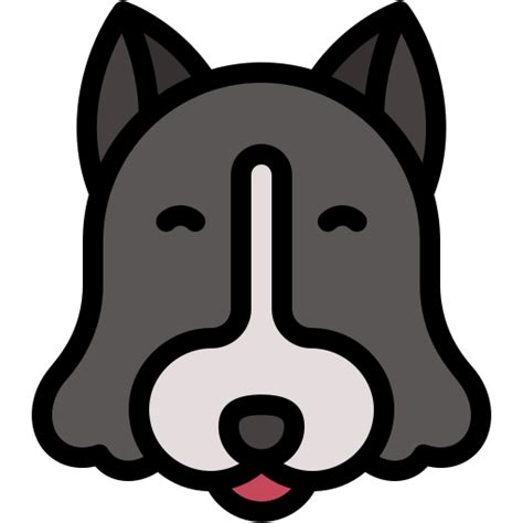 Border Collie Generic Color Lineal Color Icon