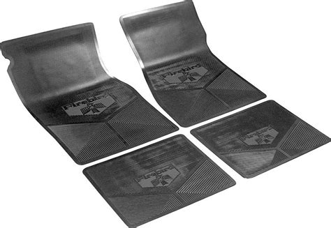 1968 Pontiac Firebird Parts Fmfb67001 1967 69 Firebird Black Vinyl 4 Piece Floor Mat Set