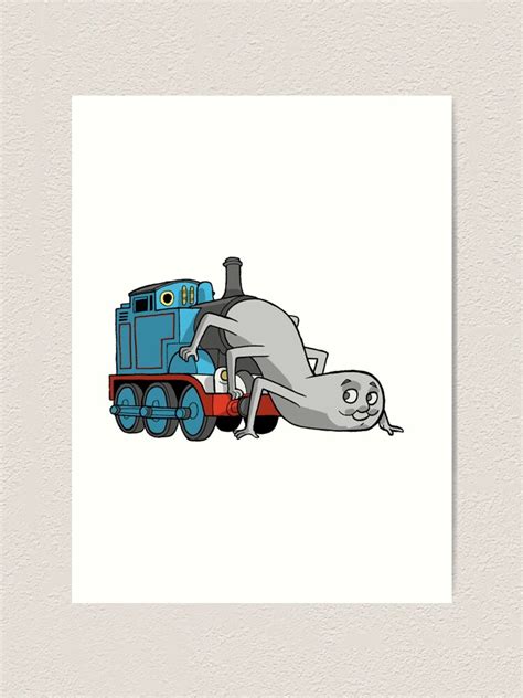 Thomas The Tank Engine Art Print By Underthemoonsvg Redbubble