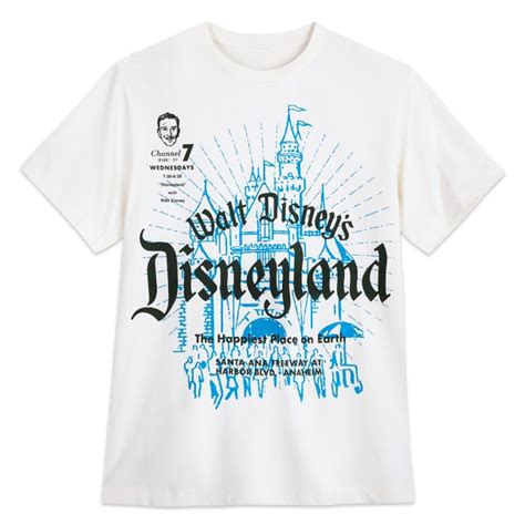 Walt Disneys Disneyland T Shirt For Adults Disney100 Shopdisney