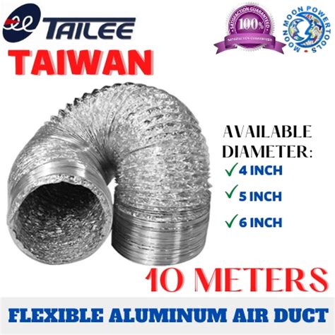 Tailee Flexible Aluminum Air Duct And Inches By Meters Foil