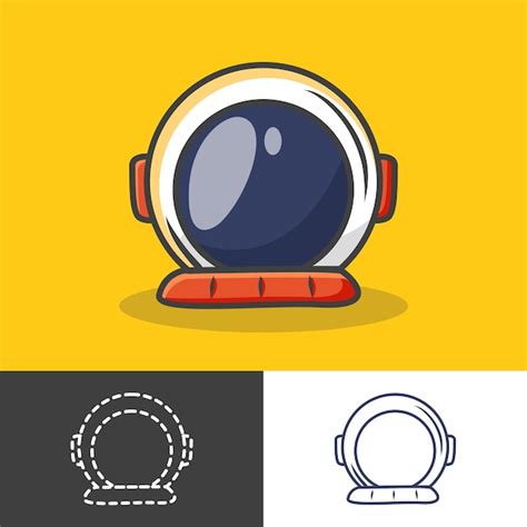 Premium Vector Cool Astronaut Helmet Vector Design