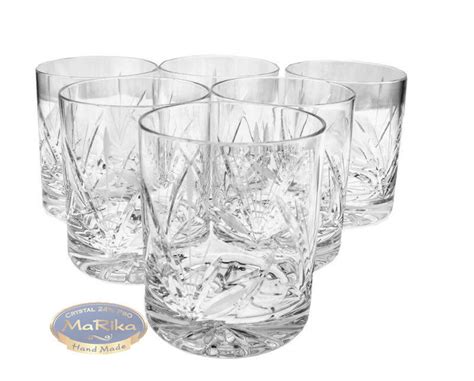 Crystal Glasses For Whisky 350 Ml Frozen Leaf Mrożony Listek Ts For Him Ts Business