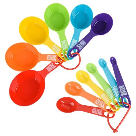 Juego De Tazas Y Cucharas Medidoras Pl Sticas Royaltexsa