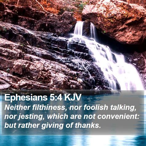 Ephesians 5:4 KJV Bible Verse Images