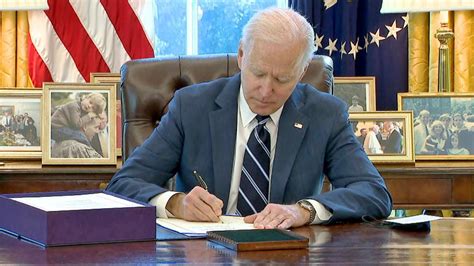 Joe Biden Signs 1 9 Trillion Covid 19 Relief Bill Into Law On Pandemic