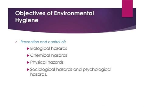 Advances in environmental hygiene