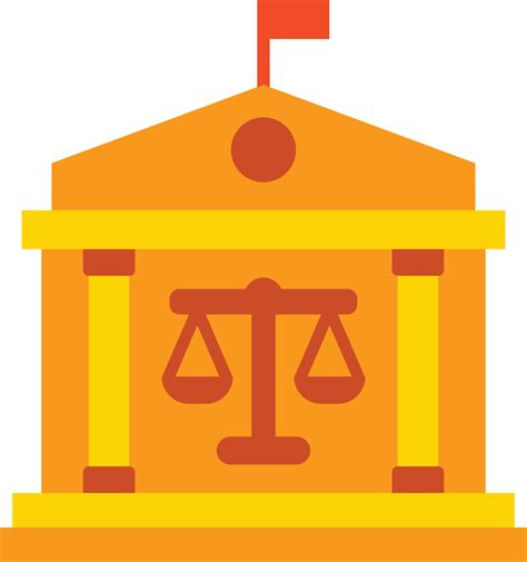 Court Flat Icon 23661192 Vector Art At Vecteezy