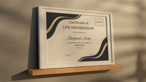 Editable Life Membership Certificate Template Printable Elegant