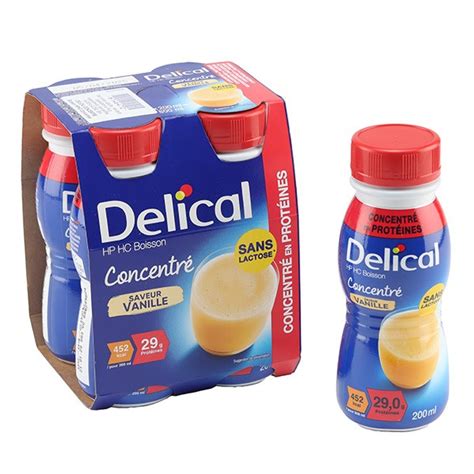 Delical concentré Boisson HP HC à la vanille Dénutrition