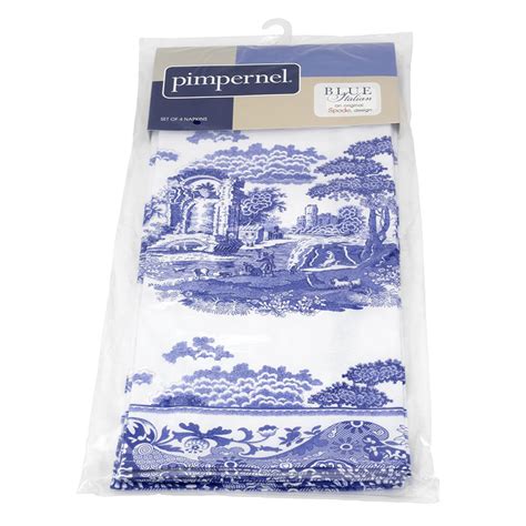 Bespoke Home Spode Blue Italian Napkins Set Of 4