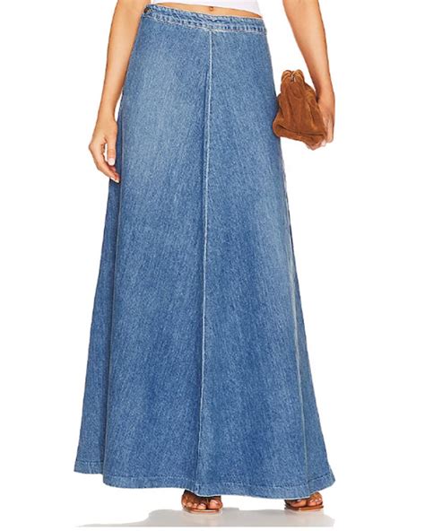 Best Denim Maxi Skirts For It Girl On Trend Style