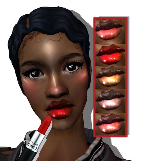 Glow Up Lipstick Sims2 Make Up Sims 2 Makeup Sims Mods Glow Up Skin Makeup Highlighter