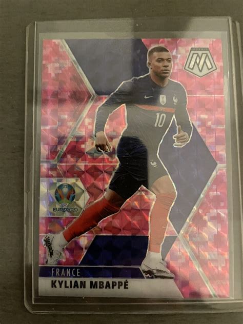 2020 21 Panini Mosaic UEFA Kylian Mbappe Pink Camo Prizm France 112 EBay