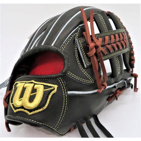 硬式グラブ 限定 Wilson Staff Dual ウイルソン スタッフ デュアル 内野手用 D5型 Tvウェブ搭載 Wbw100918 小指2本入れ対応 ブラック 右投げ用