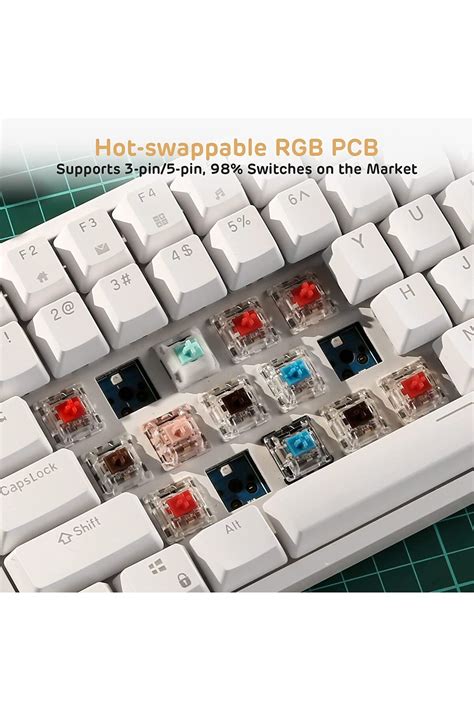 Leaven K Ayrılabilir Type C Kablolu Red Switch Hot Swap Mekanik Klavye Fiyatı Yorumları