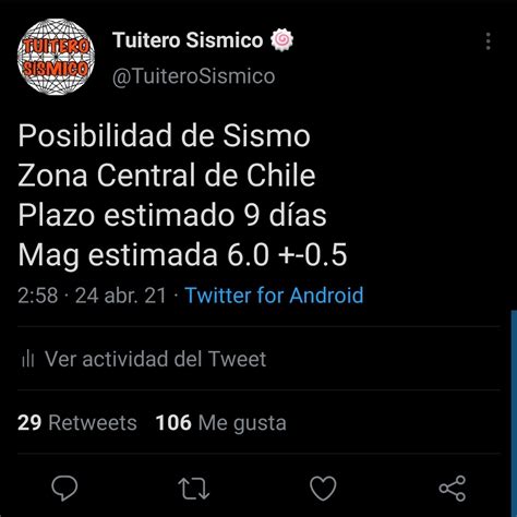 Tuitero Sismico on Twitter Triple Sismo 5 7 en Neuquén Argentina