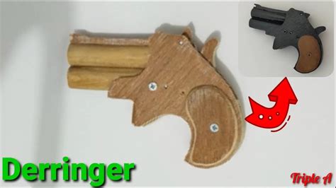 Making Derringer From Wood Tutorial Youtube