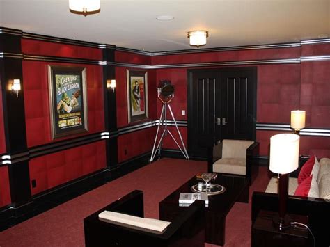 Art Deco Home Theater With Crown Molding Wall Sconce In New Art Deco