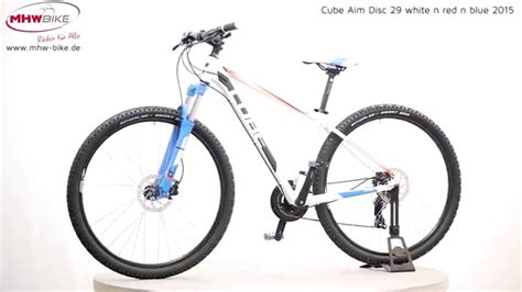 Cube Aim Disc White N Red N Blue Hardtail Mountainbike