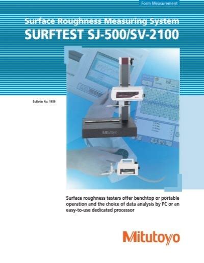 SURFTEST SJ 500 SV 2100 Mitutoyo America Corporation