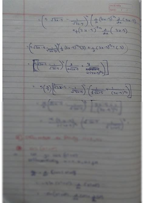 Solution Differentiation Class Th Complete Exercise With