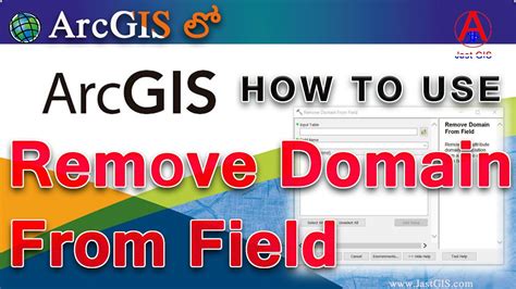 Remove Domain From Field In ArcGIS Remove Domain From Field ArcMap