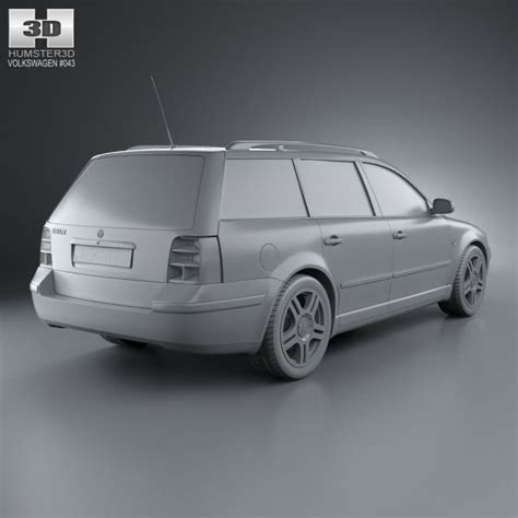 Volkswagen Passat B5 Variant 1997 3d Model Cgtrader