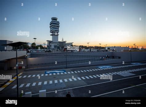 New Building Of Control Tower On International Airport Nikola Tesla In