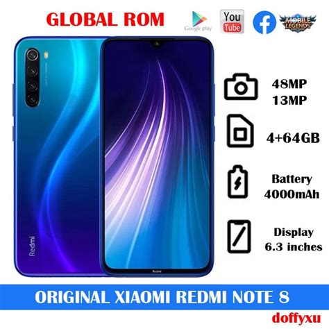 Redmi Note 8 Original 464gb Global Rom 48mp Shopee Philippines