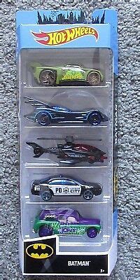 Nib Hot Wheels Batman Pack Htf Joker Car Batmobile Batcopter Ebay