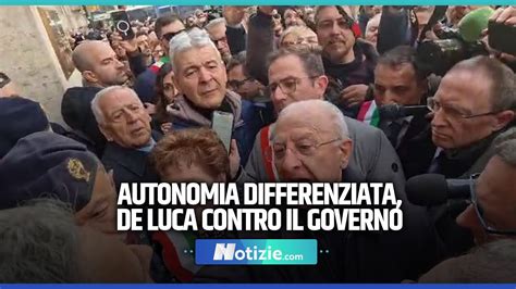 Autonomia De Luca In Piazza A Roma Il Governo Chieda Scusa