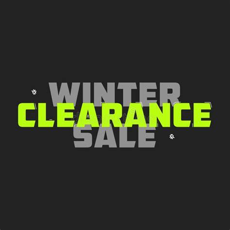 Winter Clearance Sale Sticker Winter Clearance Sale Label Winter