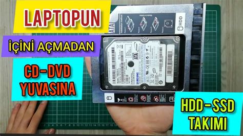 Laptop Cd Dvd Yerine Ssd Hdd Takma N A Madan Youtube