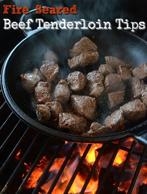 Fire Seared Beef Tenderloin Tips With Rice Beef Tenderloin Tips Recipe Tenderloin Tips Recipe