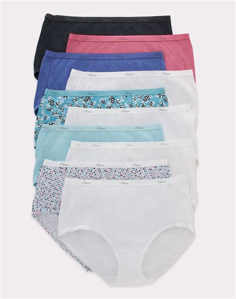 Hanes Womens Pack Cotton Briefs Lady Underwear Panties Assorted