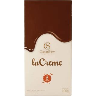 Tablete De Chocolate Lacreme Ao Leite Cacau Show G Shopee Brasil