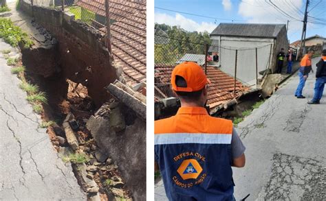 Defesa Civil Interdita Casa No Bairro Vila Albertina Em Campos Do